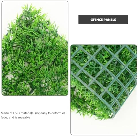 VOSAREA Artificial Plants Wall Panel Faux Grass Decor