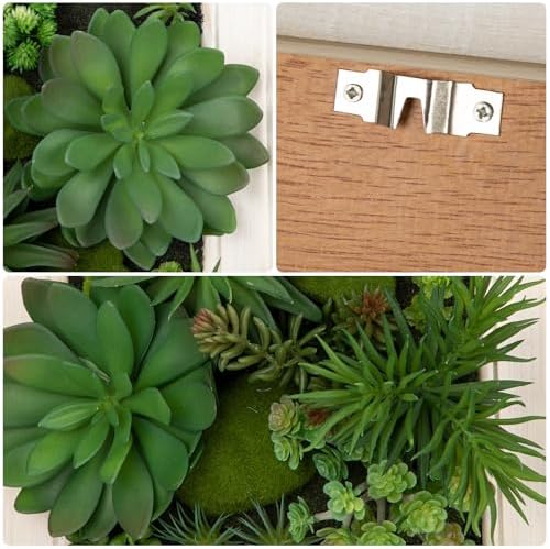 Hollyone Artificial Succulent Hanging Plant Set