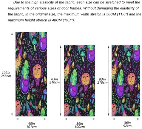 Susiyo Cute Cats Halloween Door Cover 32x79 In