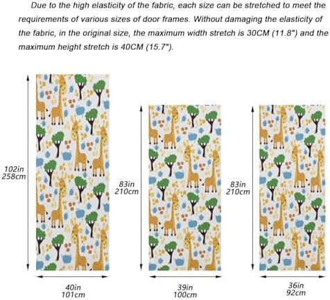 Susiyo Giraffe Forest Halloween Door Cover