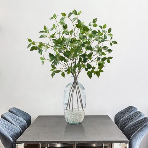 Uqueeten Eucalyptus Stems Artificial Plants 32 Inch 6PCS