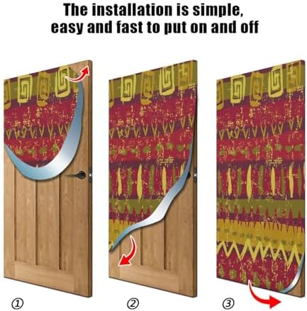 Susiyo Tribal Brown Halloween Door Cover