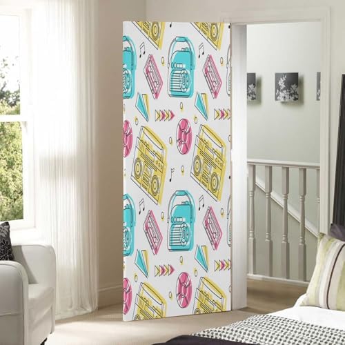 Susiyo Cartoon Radio Halloween Door Cover 32x79 In