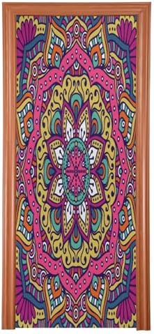 Susiyo Flower Mandalas Purple Halloween Door Cover