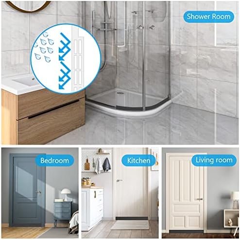 Energy Saving Door Draft Stopper Anti-Collision Seal Black