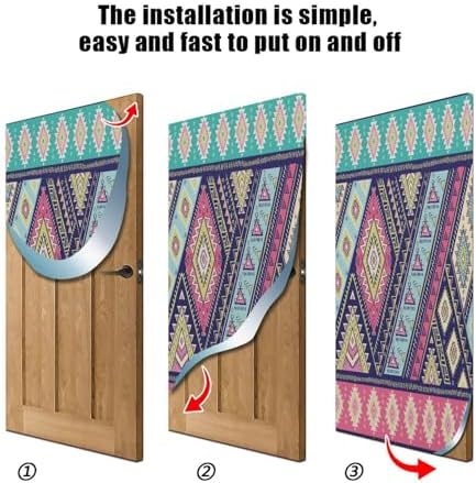 Susiyo Indian Paisley Halloween Door Cover 32x79 in