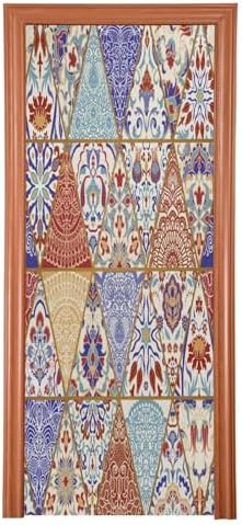 Susiyo Colorful Patchwork Halloween Door Cover