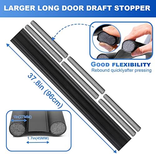 GWSNIO Door Draft Stopper 37 Inch Adjustable