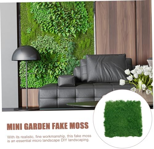 Merryhapy Artificial Moss Turf Realistic Foam Fake Grass for Garden Bonsai Decor Outdoor Landscaping