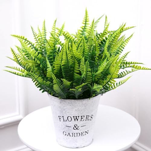 12 Bundle Artificial Ferns for Outdoor Decor
