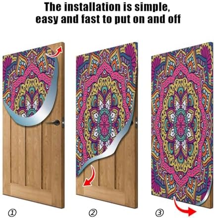 Susiyo Flower Mandalas Purple Halloween Door Cover