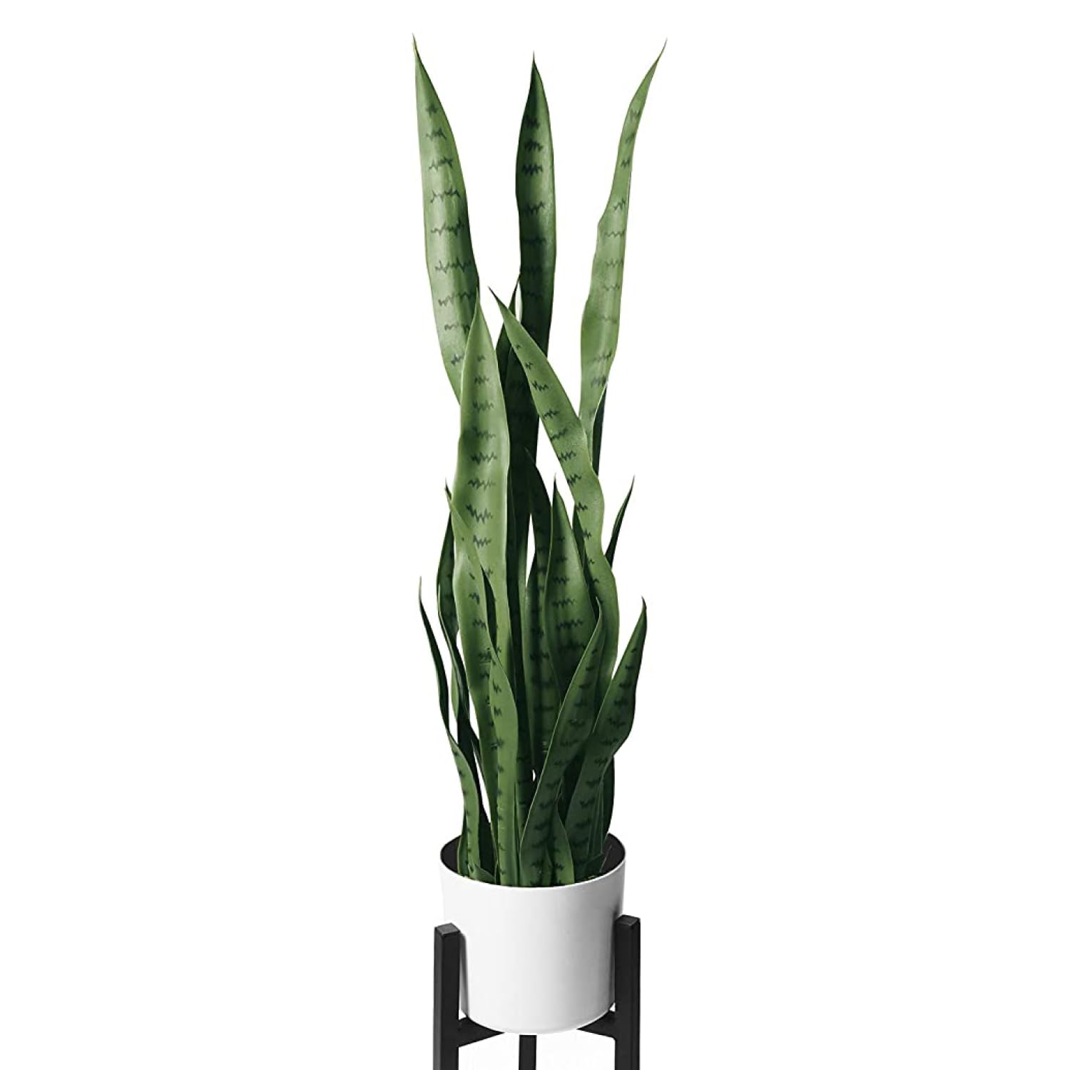 Flybold Artificial Snake Plant with 28 Leaves 36in