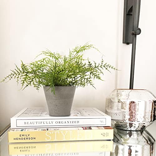 Briful 2PCS Artificial Potted Plants Greenery Decor