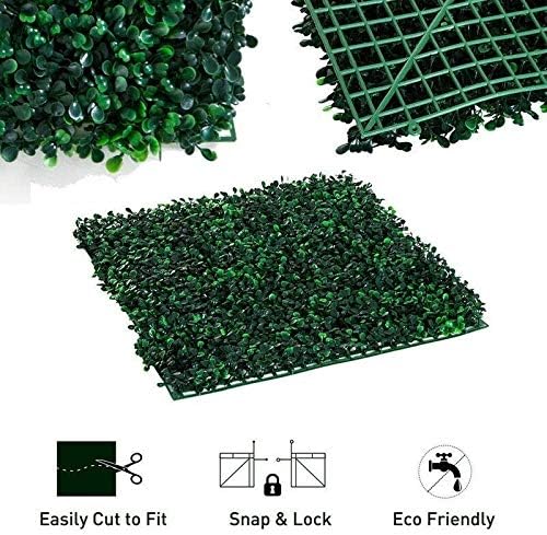 2612 Plant Artificial Greenery Wall Hedge Decor 6 pcs