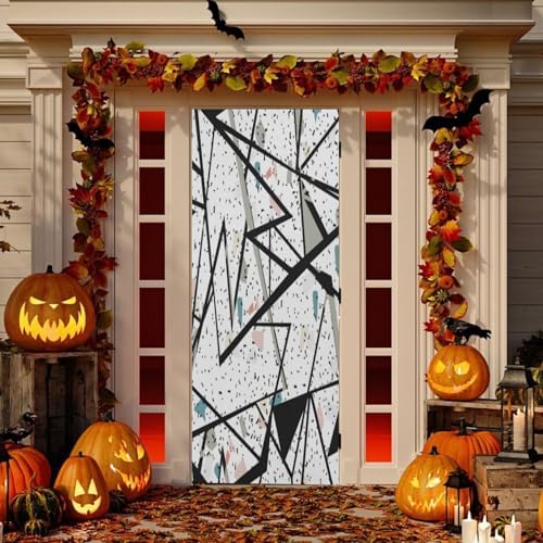 Susiyo Fun Halloween Door Cover 32x79 in