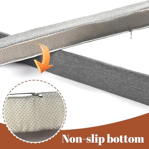 2 Pack Sliding Door Draft Stopper with Zipper