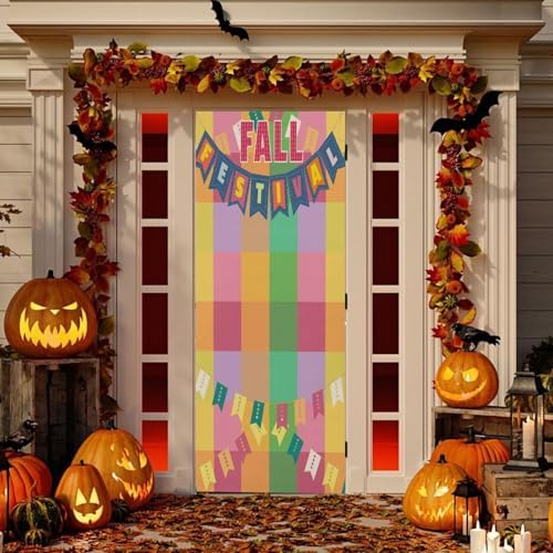 Susiyo Fancy Letters Halloween Door Cover 32x79