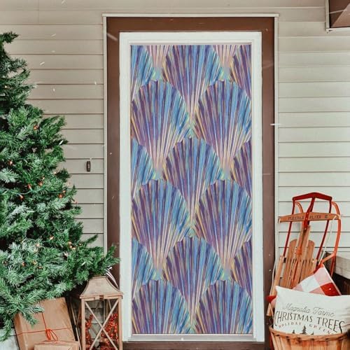 Susiyo Retro Rainbow Shells Halloween Door Cover