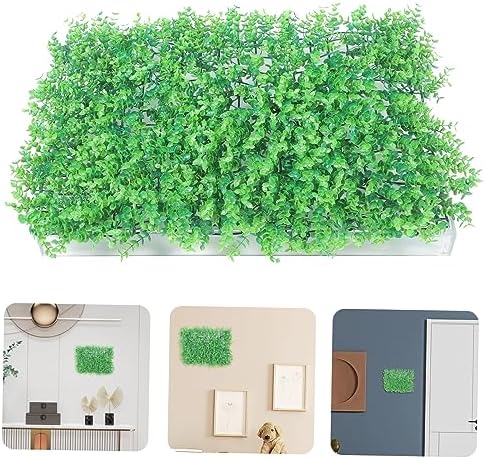 BESPORTBLE Artificial Plant Wall Decor Panel for Indoor Outdoor Privacy Greenery Fence and Room Decor
