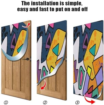 Susiyo Halloween Door Cover 32x79 in Stretch Fabric
