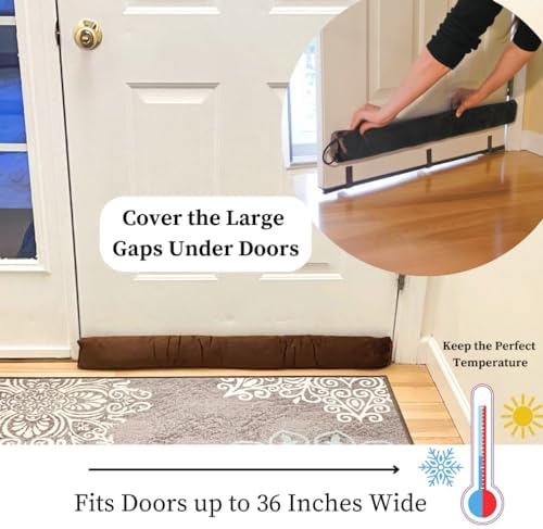 Evelots Cold Hot Air Door Draft Stopper 36 Inch Wide