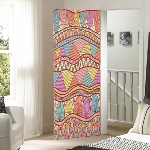 Susiyo Colored Christmas Door Cover Decoration 32x79 in