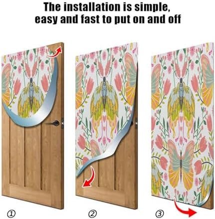 Susiyo Butterfly Halloween Door Cover 32x79 in