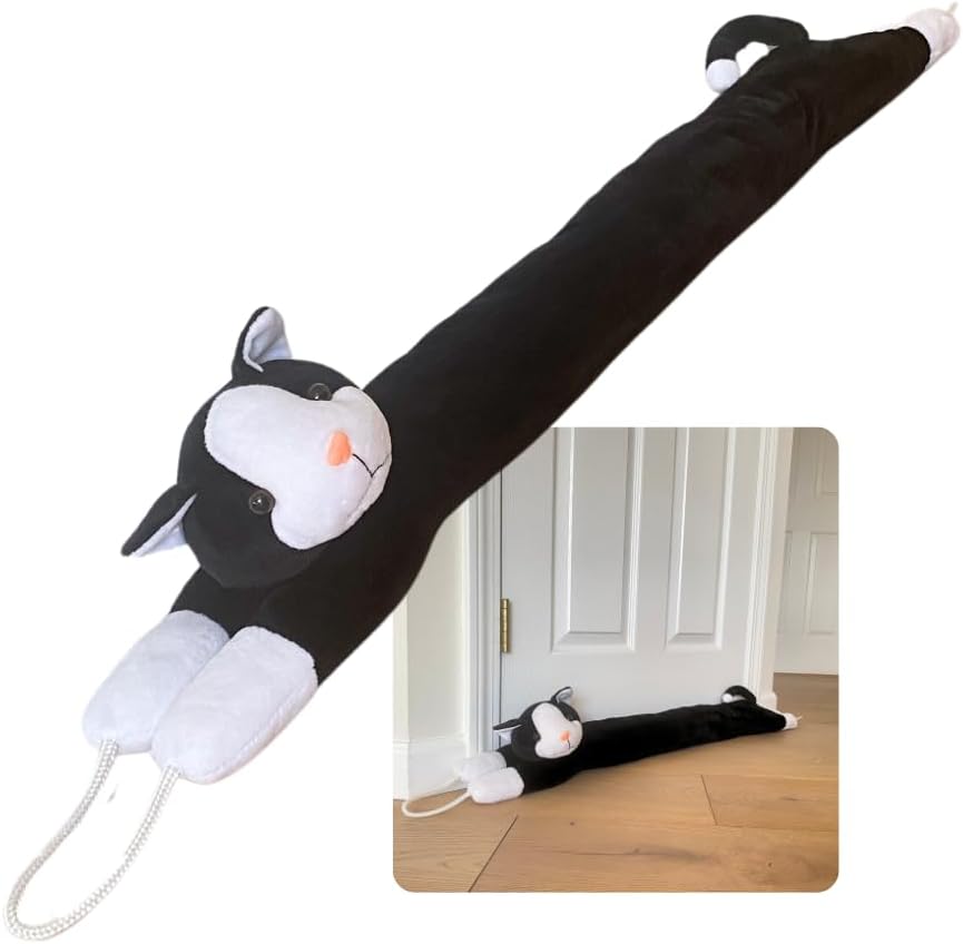 Evelots Cat Door Draft Stopper - 38 Inch Weighted
