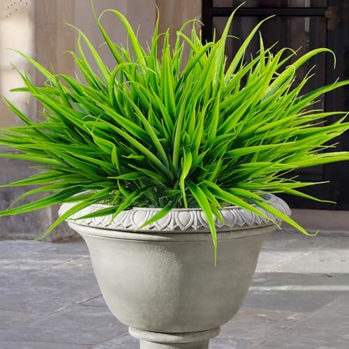 Uieke 6 Bundle UV Resistant Artificial Grass Plants for Home Garden