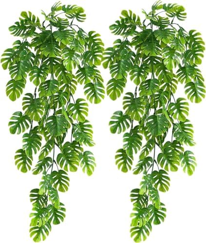 Artificial Hanging Plants 2 Pack UV Resistant