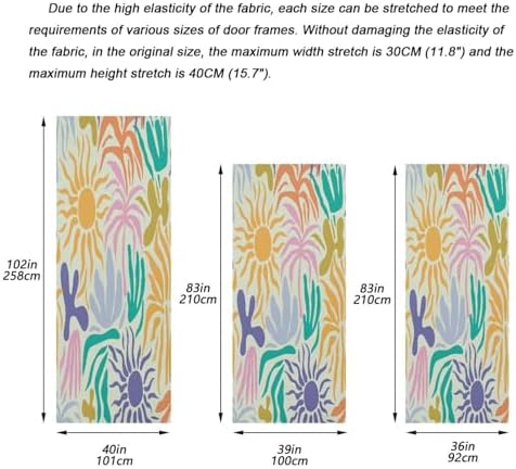 Susiyo Tropical Abstract Pattern Halloween Door Cover