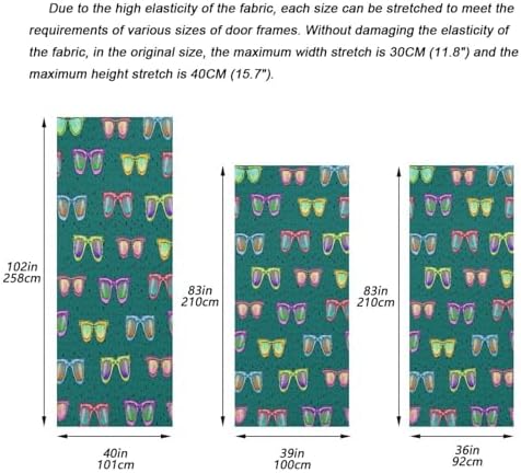 Susiyo Watercolor Green Halloween Door Cover