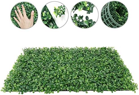 Artificial Boxwood Hedges 4PCS for Privacy and Decor