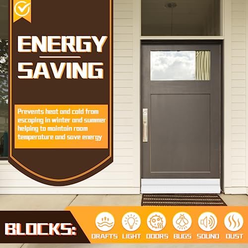 SOURRI 36 Inch Door Draft Stopper - Soundproof and Weather Stripping for Interior and Exterior Doors
