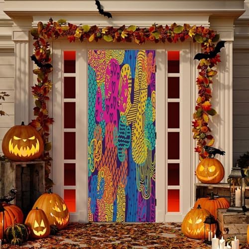 Susiyo Cute Cactus Halloween Door Decoration