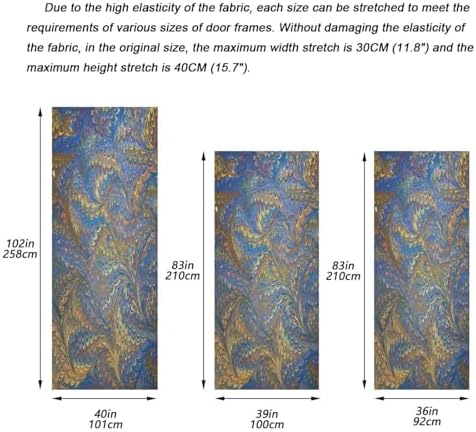 Susiyo Color Paint Halloween Door Cover 32x79 in