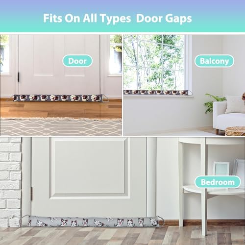 Sanferge Weighted Door Draft Stopper 2 Pack