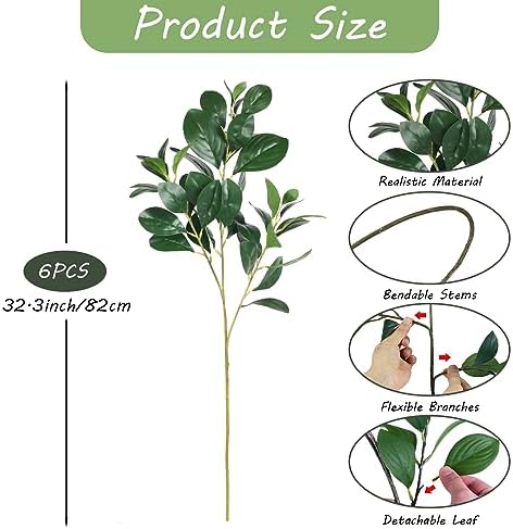 AILANDA 323 Artificial Greenery Stems for Vase and Decor