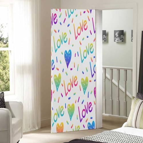 Susiyo Abstract Rainbow Halloween Door Cover 1