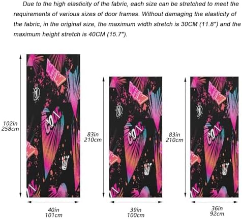 Susiyo Girlish Halloween Door Cover 32x79 in