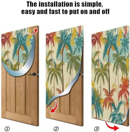 Susiyo Hawaii Palms Halloween Door Cover