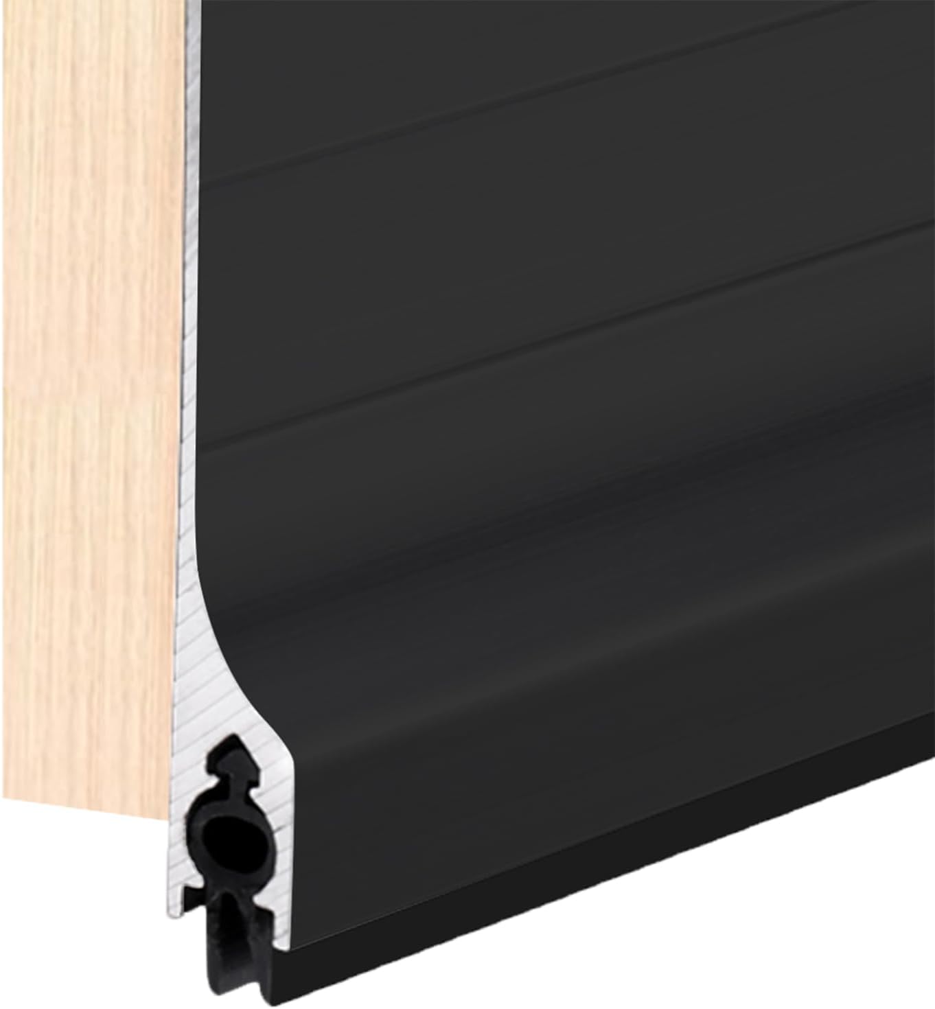 GALOFAY Door Draft Stopper 36 Inch Aluminum Blocker with Rubber Sweep