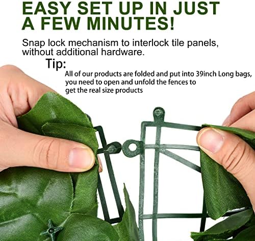 DearHouse Artificial Ivy Privacy Fence for Outdoor Decor