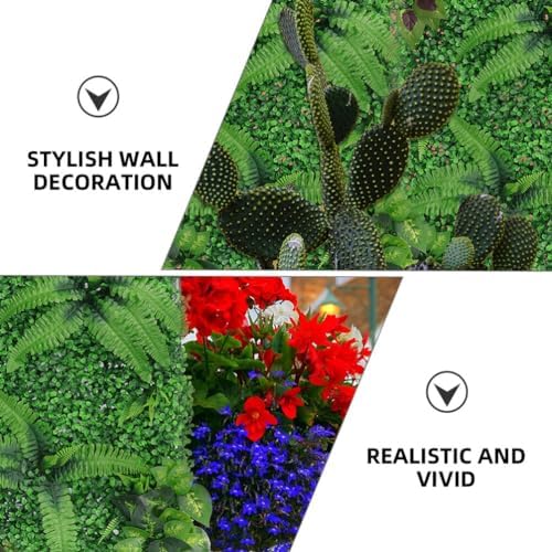 Artificial Plant Wall Panels 2pcs Realistic Hedge for Outdoor Decor Wedding Home