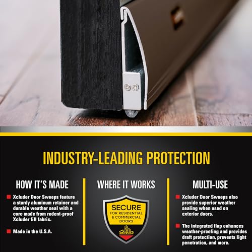 Xcluder 36 In Versa-Line Door Sweep Dark Bronze