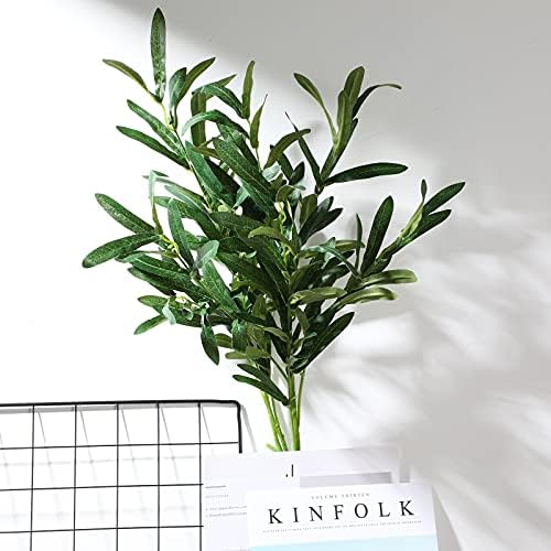 WILLBOND 8 Bundle Artificial Olive Branches 43 Inch Tall