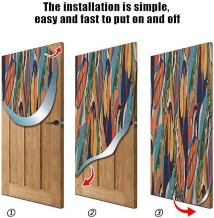 Susiyo Retro Toucan Halloween Door Cover 32x79 in