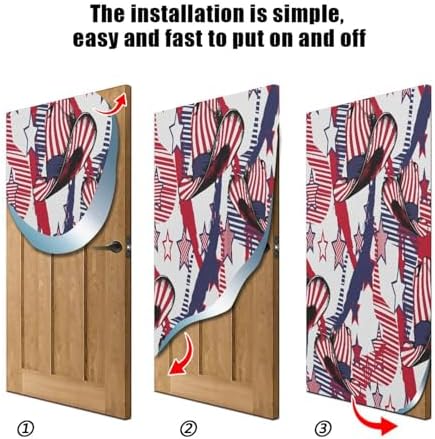 Susiyo Cowboys Hat Halloween Door Cover Stretch Fabric Backdrop for Home Party Decorations