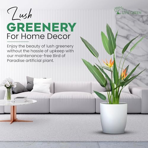 LIVN GREEN Bird of Paradise Artificial Plant 140cm