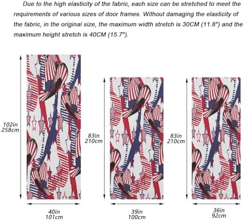 Susiyo Cowboys Hat Halloween Door Cover Stretch Fabric Backdrop for Home Party Decorations